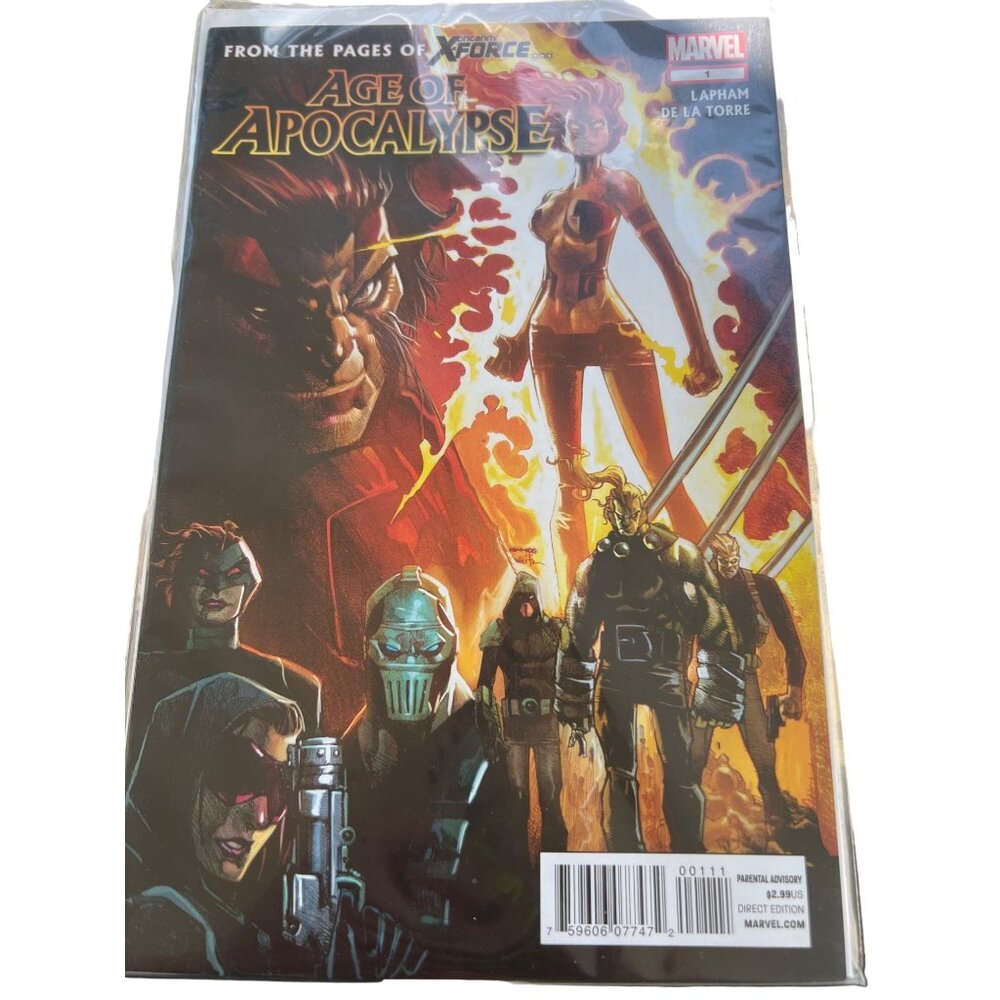 Marvel Age Of Apocalypse Comic Book #1 By Lapham & De La Torre